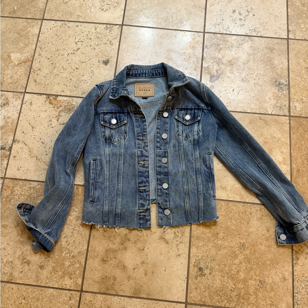 Blank NYC Distressed Blue Jean Jacket